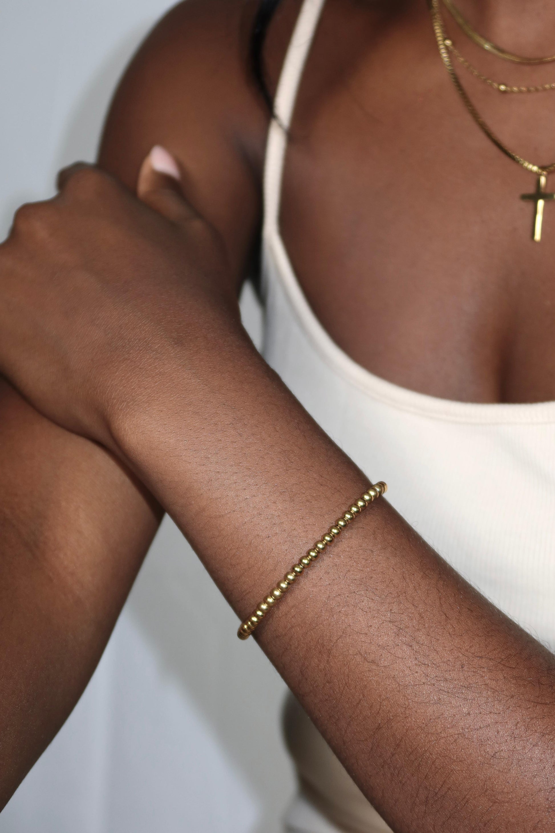 „Everyday Grace” – Verstellbares Perlen Armband