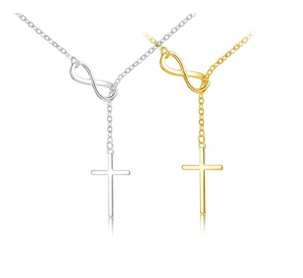 „Endless Faith“ – Unendlichkeits-Kette mit Kreuz