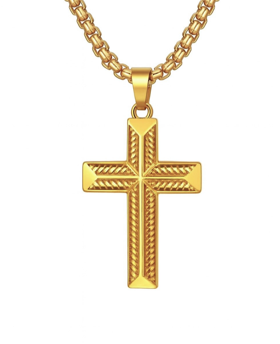 „Strong Faith“ - Männer Kreuzkette