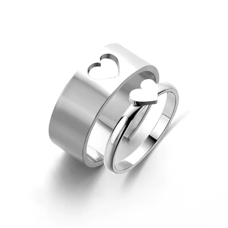 Doppelt Ringe Herz/ Kreuz