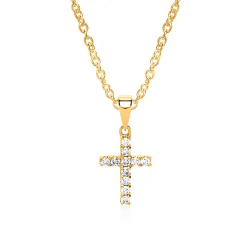 “Shine in Faith“ – Glitzernde Kreuzkette